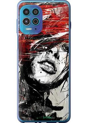 Чехол на motorola g100 лицо девушки "1162u-2359-2448"
