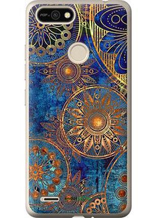 Чехол на tecno pop 2f b1f золотой узор "678u-2391-2448"