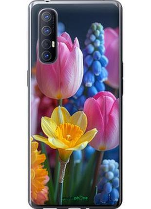 Чехол на oppo reno 3 pro весенние цветы "6058u-1878-2448"