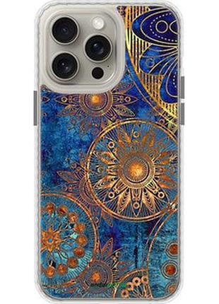 Чехол на iphone 15 pro max золотой узор "678pc-3098-2448"