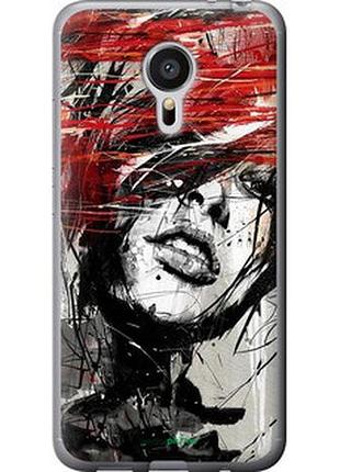 Чохол на meizu mx5 обличчя дівчини "1162t-105-2448"