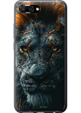 Чехол на huawei honor 10 пламенный лев "6153u-1496-2448"