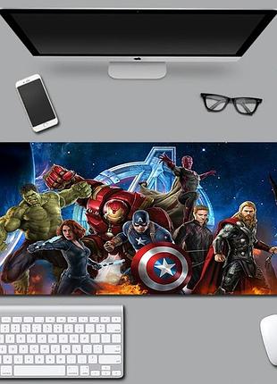 Великий килимок для мишки та клавіатури avengers age of ultron 800*300*3 мм