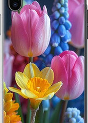 Чехол на iphone x весенние цветы "6058t-1050-2448"