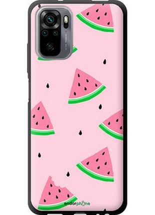 Чехол на xiaomi poco m5s розовый арбуз "4314b-3117-2448"