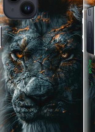 Чехол на iphone 14 plus пламенный лев "6153m-2645-2448"