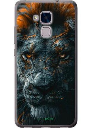Чехол на huawei gt3 пламенный лев "6153t-472-2448"