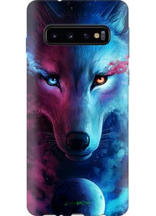 Чехол на samsung galaxy s10 арт-волк "3999sp-1640-2448"