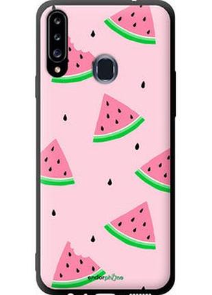 Чехол на samsung galaxy a20s a207f розовый арбуз "4314b-1775-2448"