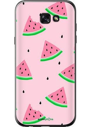 Чехол на samsung galaxy a7 (2017) розовый арбуз "4314t-445-2448"