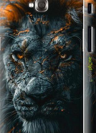 Чехол на lg g pro lite dual d686 пламенный лев "6153c-440-2448"
