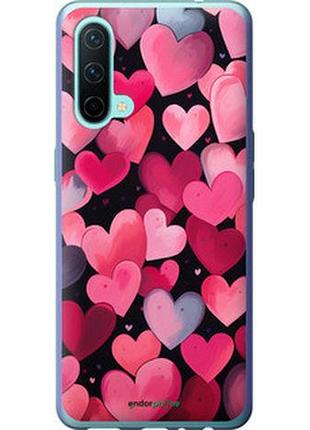 Чехол на oneplus nord ce сердечки 4 "5662u-2382-2448"