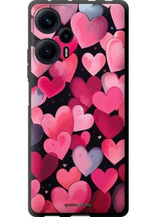 Чехол на xiaomi poco f5 сердечки 4 "5662b-3170-2448"