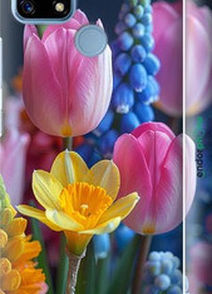 Чохол на realme c21 весняні квіти "6058m-2321-2448"