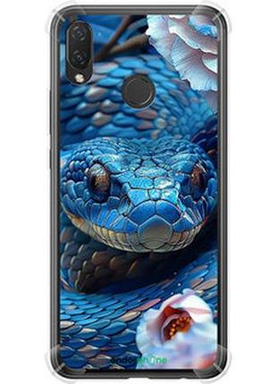 Чехол на huawei nova 3i blue snake "6079sp-1541-2448"