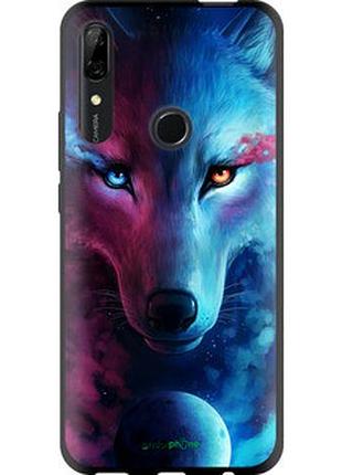 Чехол на huawei y9 prime 2019 арт-волк "3999b-1736-2448"