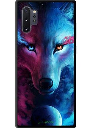 Чехол на samsung galaxy note 10 plus арт-волк "3999b-1756-2448"