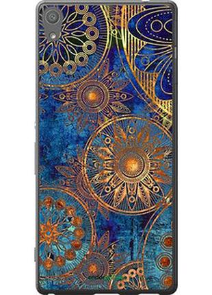 Чехол на sony xperia xa ultra dual f3212 золотой узор "678t-391-2448"