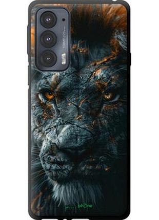 Чехол на motorola edge 20 пламенный лев "6153b-2497-2448"
