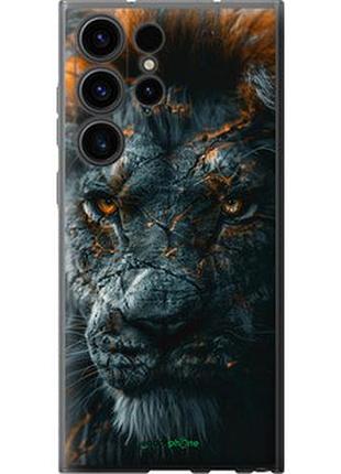 Чехол на samsung galaxy s23 ultra пламенный лев "6153u-2906-2448"