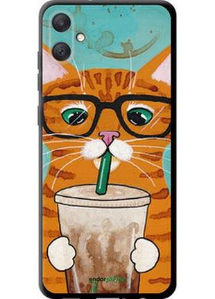 Чехол на samsung galaxy a05 зеленоглазый кот в очках "4054b-3355-2448"