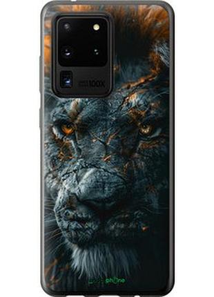 Чехол на samsung galaxy s20 ultra пламенный лев "6153u-1831-2448"