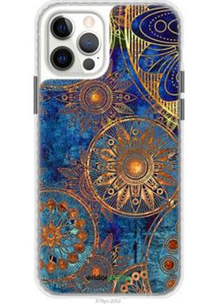 Чохол на iphone 12 pro золотий візерунок "678pc-2052-2448"