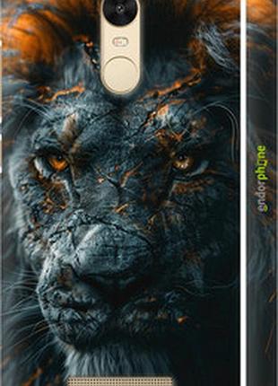 Чехол на xiaomi redmi note 3 пламенный лев "6153c-95-2448"