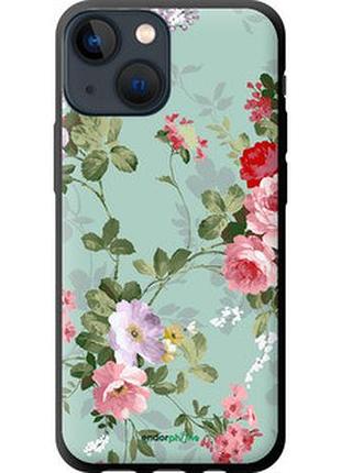 Чехол на iphone 13 mini цветочные обои 2 "862b-2373-2448"