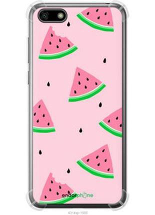 Чехол на huawei honor 7a розовый арбуз "4314sp-1805-2448"
