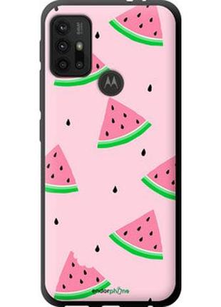 Чохол на motorola moto g30 рожевий кавун "4314b-2320-2448"