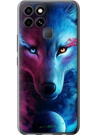 Чехол на infinix smart 6 арт-волк "3999u-2758-2448"
