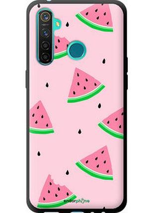 Чехол на realme 5 pro розовый арбуз "4314b-1861-2448"