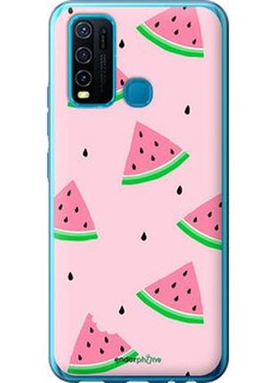 Чехол на vivo y30 розовый арбуз "4314u-2154-2448"