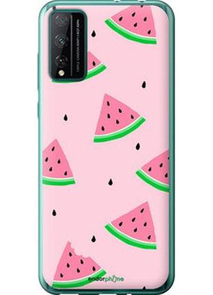 Чехол на huawei honor play 4t pro розовый арбуз "4314u-1914-2448"