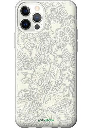 Чехол на iphone 12 pro белое кружево "4383t-2052-2448"