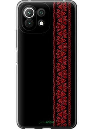 Чохол на xiaomi mi 11 lite вишиванка 53 "2041u-2281-2448"