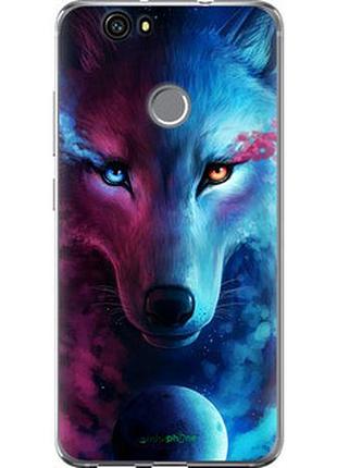 Чехол на huawei nova арт-волк "3999t-439-2448"