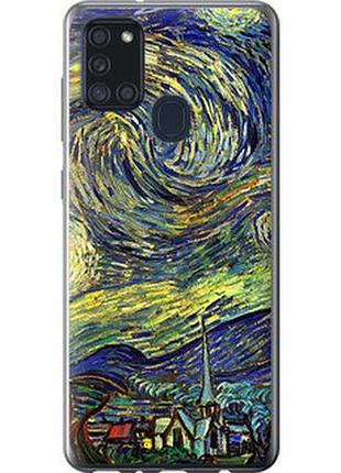 Чехол на samsung galaxy a21s a217f винсент ван гог. звёздная ночь "163t-1943-2448"