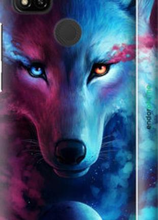 Чехол на xiaomi redmi 9c арт-волк "3999m-2035-2448"