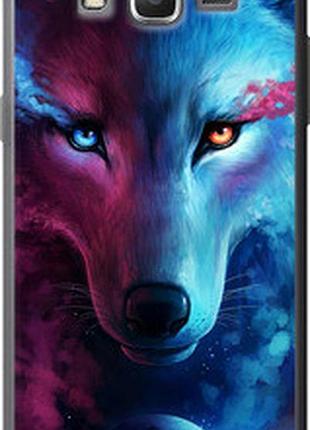 Чехол на samsung galaxy grand prime ve g531h арт-волк "3999t-212-2448"
