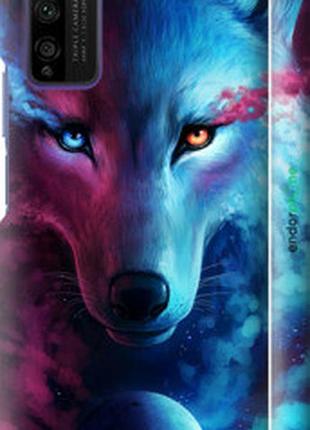 Чехол на huawei honor 30 lite арт-волк "3999m-2074-2448"