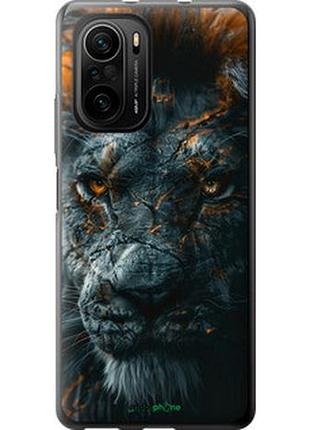 Чехол на xiaomi poco f3 пламенный лев "6153u-2280-2448"