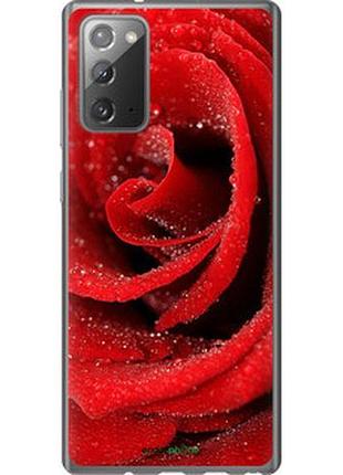 Чехол на samsung galaxy note 20 красная роза "529t-2036-2448"