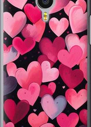 Чехол на meizu mx4 pro сердечки 4 "5662u-132-2448"