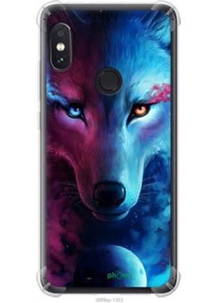 Чехол на xiaomi redmi note 5 арт-волк "3999sp-1516-2448"