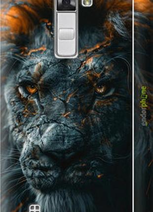 Чехол на lg k8 k350e пламенный лев "6153m-297-2448"