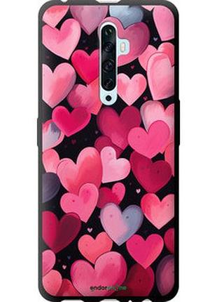 Чехол на oppo reno 2z сердечки 4 "5662b-1867-2448"