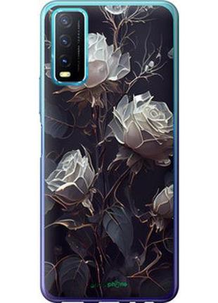Чехол на vivo y20 розы 2 "5550t-2078-2448"