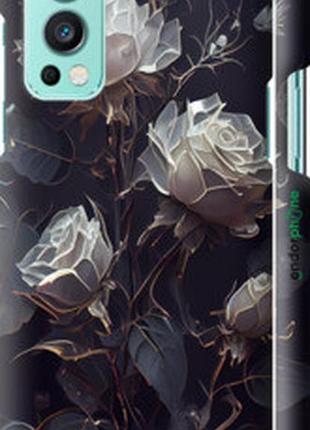 Чехол на oneplus nord 2 розы 2 "5550m-2468-2448"